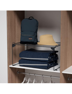 Organizador de Estantes Apilables Neudeco - 2 Unidades de Malla Metálica 43x20x30cm 2