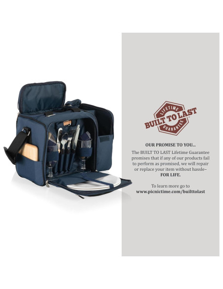 Cesta de Picnic Malibu Cooler PICNIC TIME para 2, Azul Marino Cesta de Picnic Malibu Cooler PICNIC TIME para 2, Azul Marino