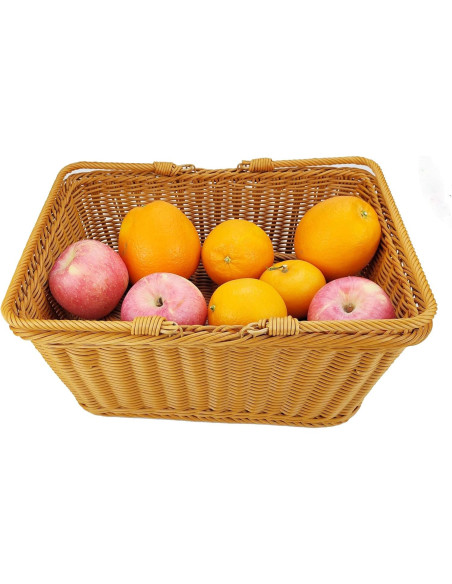 Cesta de Almacenamiento de Mimbre ANRUIDE 40.6x30.5 cm Marrón Cesta de Almacenamiento de Mimbre ANRUIDE 40.6x30.5 cm Marrón