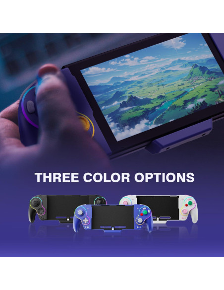 Controlador Joycon Retro Morado DongBlitz para Nintendo Switch Controlador Joycon Retro Morado DongBlitz para Nintendo Switch
