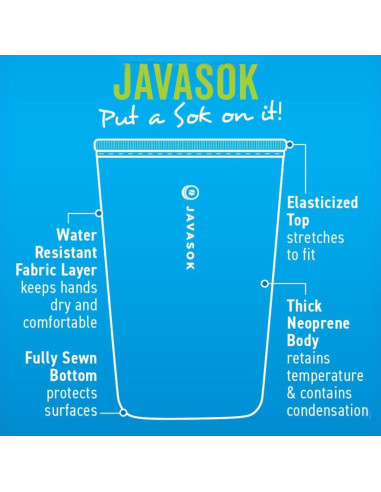 Funda Aislante Neopreno Sok It Java Grande 887-946ml