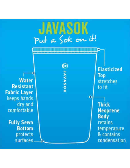 Funda Aislante Neopreno Sok It Java Grande 887-946ml Funda Aislante Neopreno Sok It Java Grande 887-946ml
