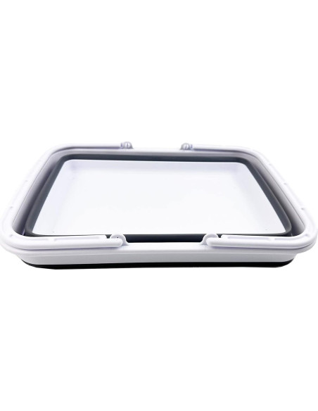 Cesta Plegable SAMMART 8L - Lavabo Portátil Camping Blanco/Gris Cesta Plegable SAMMART 8L - Lavabo Portátil Camping Blanco/Gris