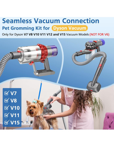 Kit de Acicalamiento para Perros JORAIR Compatible Dyson V7-V15