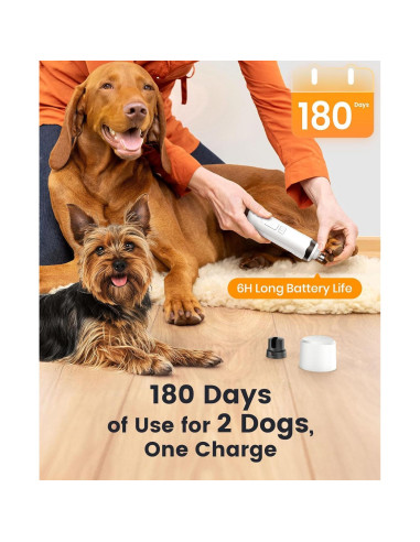 Cortadora de Uñas Eléctrica Oneisall para Perros 35dB LED