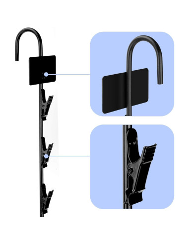 Tiras de Exhibición Colgantes HawHawToys - 4 Soportes de Metal 78.74 cm