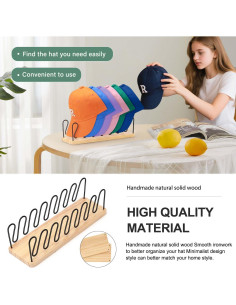 Organizador de Sombreros BINSUNS - Soporte Metal 2 Paquetes 2