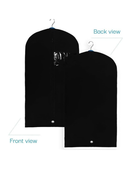 Bolsa de Traje Negra L-Pack 107 cm Duradera y Ligera Bolsa de Traje Negra L-Pack 107 cm Duradera y Ligera