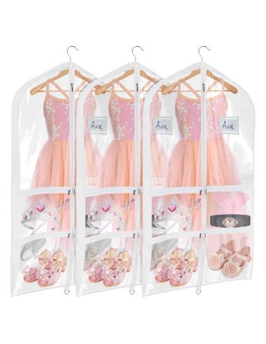 Bolsas de Vestuario de Danza Univivi - Paquete de 3, PVC 61x102cm