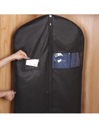Funda para Trajes KEEGH 40" Negro - Juego de 10 Fundas