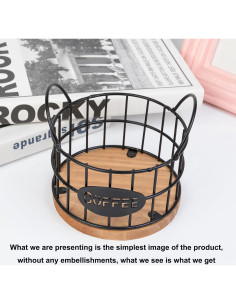Soporte para cápsulas de café Fving, organizador K Cup negro 2