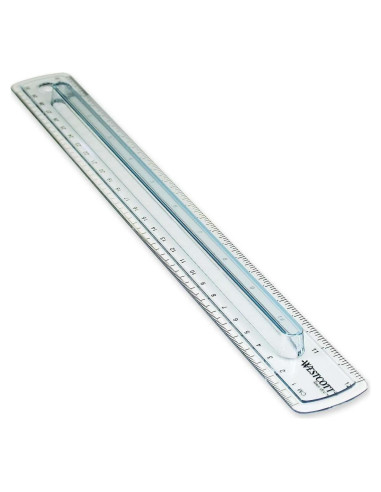 Regla de Plástico Westcott 00402 con Agarre 30.5 cm