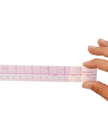 Regla Gráfica Transparente Westcott 38.61 cm con Escalas Métricas Regla Gráfica Transparente Westcott 38.61 cm con Escalas Métricas