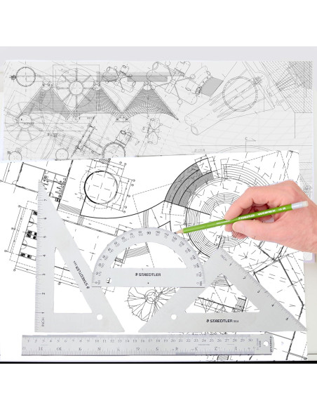 Juego de Matemáticas STAEDTLER - Acero Inoxidable, 30 cm Juego de Matemáticas STAEDTLER - Acero Inoxidable, 30 cm