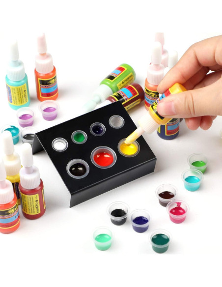 Juego de Tintas para Tatuajes Solong 54 Colores 5ml Juego de Tintas para Tatuajes Solong 54 Colores 5ml