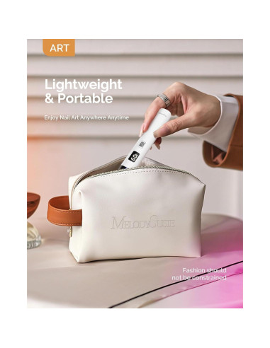 Lámpara UV Portátil MelodySusie ART01R para Uñas de Gel