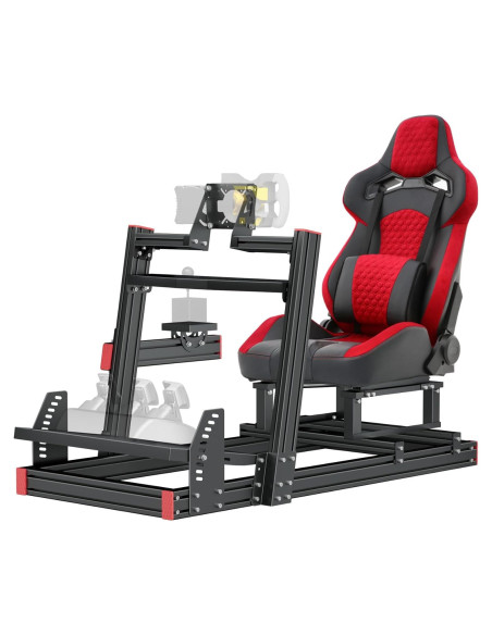 Soporte Simulador de Carreras Likeem Elite Ajustable Rojo Soporte Simulador de Carreras Likeem Elite Ajustable Rojo