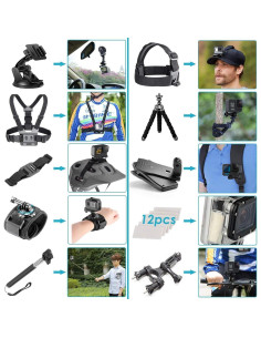 Cámara de Acción GoPro Hero 4K + Tarjeta 128GB + Accesorios 2