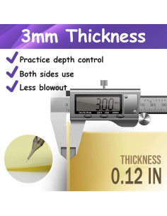 Piel Sintética para Tatuajes Usiriy 5pcs 20x30cm 3mm Grosor 2