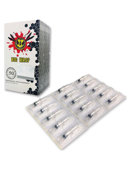 Agujas de Tatuaje Desechables BIGWASP 50pcs Mezcla Bugpin RL Agujas de Tatuaje Desechables BIGWASP 50pcs Mezcla Bugpin RL