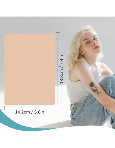 Piel de Tatuaje WZPB 3MM - 10 Piezas Doble Cara 15.24x20.32cm