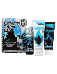 Kit de Cuidado de Tatuajes H2Ocean Extreme - Jabón, Crema y Ungüento