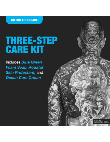 Kit de Cuidado de Tatuajes H2Ocean Extreme - Jabón, Crema y Ungüento