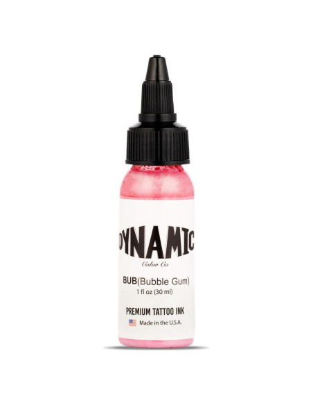 Tinta para Tatuajes Dynamic Color Co Bubble Gum 30ml Vegana Tinta para Tatuajes Dynamic Color Co Bubble Gum 30ml Vegana