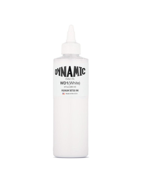Tinta de Tatuaje Blanca Dynamic Color Co - Vegana, Esterilizada Tinta de Tatuaje Blanca Dynamic Color Co - Vegana, Esterilizada