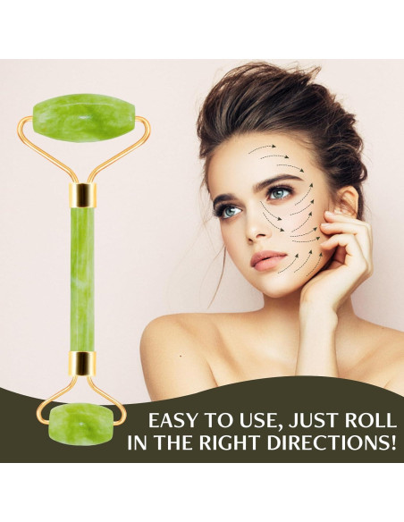 Rodillo de Jade Disemot y Gua Sha Facial Antienvejecimiento Rodillo de Jade Disemot y Gua Sha Facial Antienvejecimiento