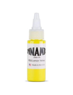 Tinta de Tatuaje Amarillo Limón Dynamic 29.57 ml