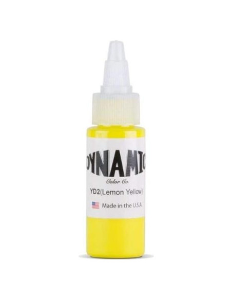 Tinta de Tatuaje Amarillo Limón Dynamic 29.57 ml Tinta de Tatuaje Amarillo Limón Dynamic 29.57 ml