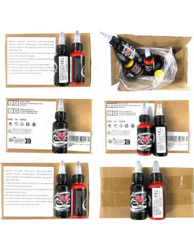 Set de Tinta para Tatuajes AYCOS 14 Colores 30 ml