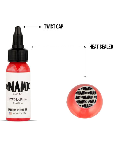 Tinta de Tatuaje Dynamic Color Co. Rosa Fucsia 29.57 ml
