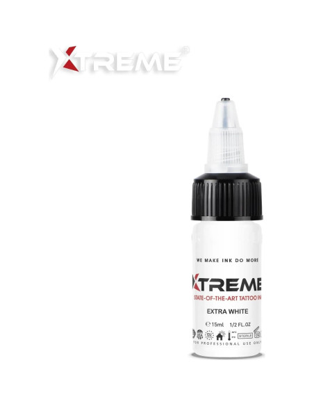 Tinta de Tatuaje Xtreme Blanco Extra 14.79 ml Vegana y Estéril Tinta de Tatuaje Xtreme Blanco Extra 14.79 ml Vegana y Estéril