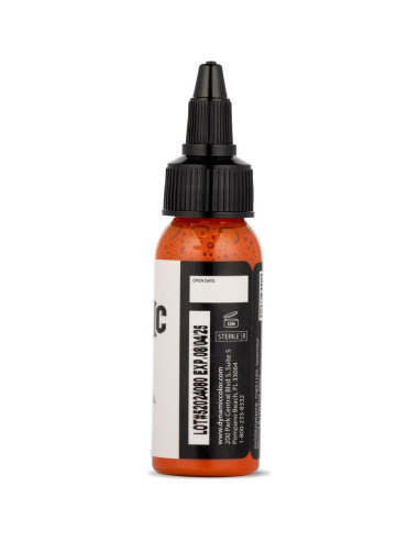 Tinta para Tatuajes Dynamic Color Co Naranja 30ml Vegana Esterilizada