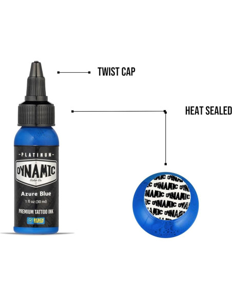 Tinta para Tatuajes Dynamic Color Platino 30 ml Azul Cielo Tinta para Tatuajes Dynamic Color Platino 30 ml Azul Cielo
