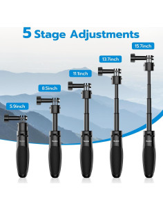 Palo Selfie Trípode TELESIN G-Quick 15-40cm para GoPro 2