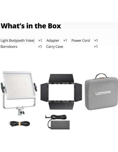 Panel LED RGB Godox LP600R 60W con Control APP 1800K-10000K Panel LED RGB Godox LP600R 60W con Control APP 1800K-10000K