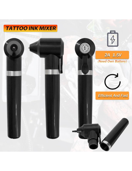 Mezclador de Tinta NAQASE con 100 Varillas Negras - Agitador Mezclador de Tinta NAQASE con 100 Varillas Negras - Agitador