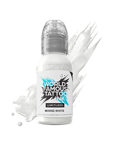 Tinta de Tatuaje Blanca Limitless World Famous 29.57 ml