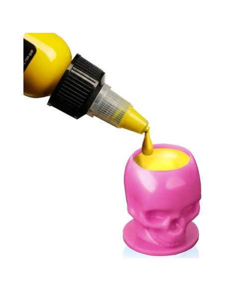 Tazas de Tinta Desechables YTATTOO Calavera Rosa 50pcs Tazas de Tinta Desechables YTATTOO Calavera Rosa 50pcs