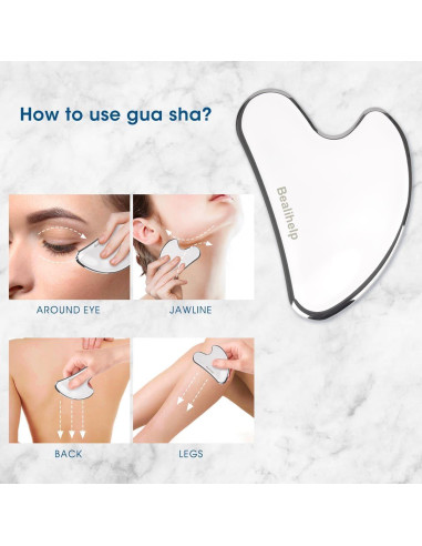 Rodillo Facial Bealihelp Acero Inoxidable Masajeador