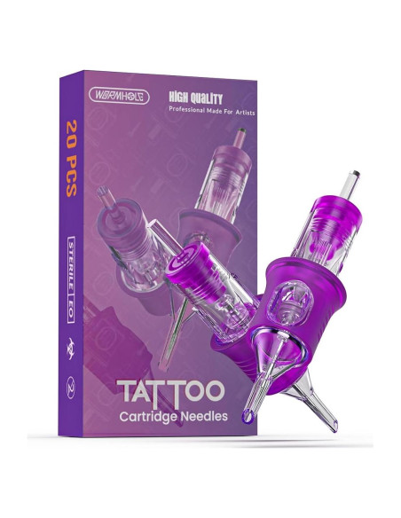 Agujas de Cartucho de Tatuaje Wormhole 20pcs 3RL Desechables Agujas de Cartucho de Tatuaje Wormhole 20pcs 3RL Desechables