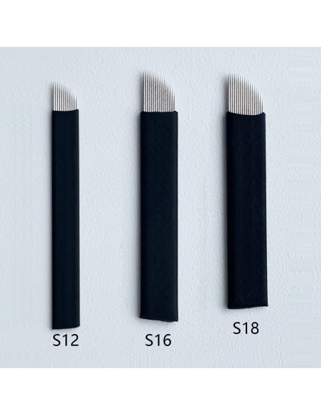 Agujas Microblading WOLAYI S16 30 Pcs 0.18mm Acero Inoxidable Agujas Microblading WOLAYI S16 30 Pcs 0.18mm Acero Inoxidable