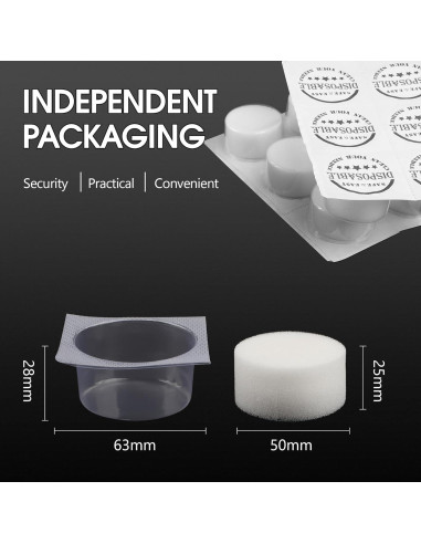 RHEIN 18 Tazas de Espuma para Tatuajes + Soportes y Bandejas