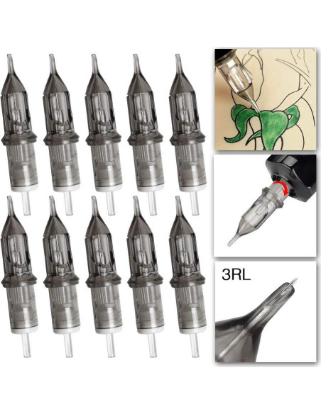 Agujas de Cartucho para Tatuaje ATOMUS 20pcs 3RL Desechables Agujas de Cartucho para Tatuaje ATOMUS 20pcs 3RL Desechables