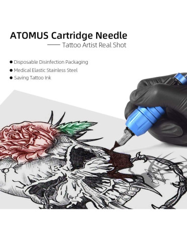 Agujas de Cartucho para Tatuaje ATOMUS 20pcs 3RL Desechables