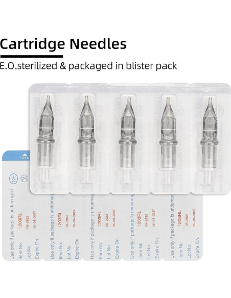 Agujas de Cartucho para Tatuaje ATOMUS 20pcs 3RL Desechables Agujas de Cartucho para Tatuaje ATOMUS 20pcs 3RL Desechables