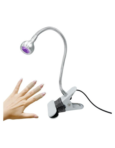 Lámpara UV Gooseneck 10" para Gel x Uñas - 5V USB